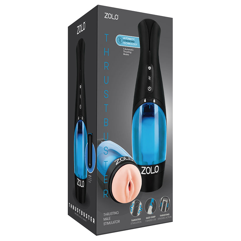 Zolo Thrust Buster - Thrusting Male Stimulator w/Erotic Audio