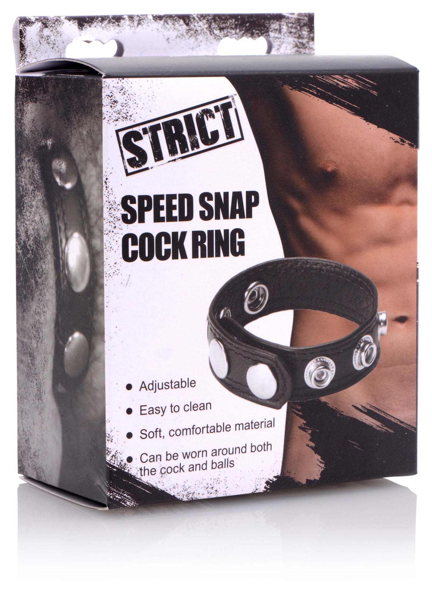 XR Brands Speed Snap Cock Ring - Adjustable Comfort & Support